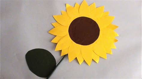 Diy Paper Sunflower How To Make Flower At Home Tutorial