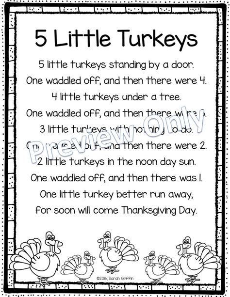 5 Thanksgiving Poems for Kids | Little Learning Corner