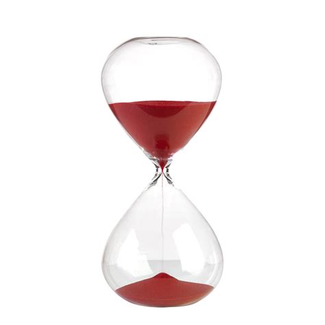 Small 90 Minute Hourglass With Red Sand By Bidkhome Seven Colonial