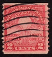 1929 US, 2c stamp, Used, Thomas Edison's First Lamp, Sc 656 / HipStamp