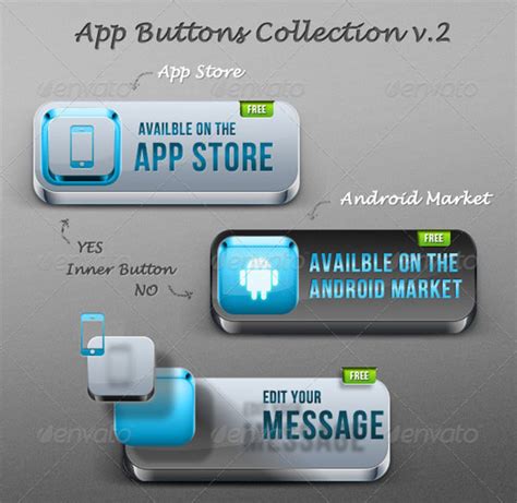41 Best Psd App Buttons Free And Premium Psd Vector Eps Downloads
