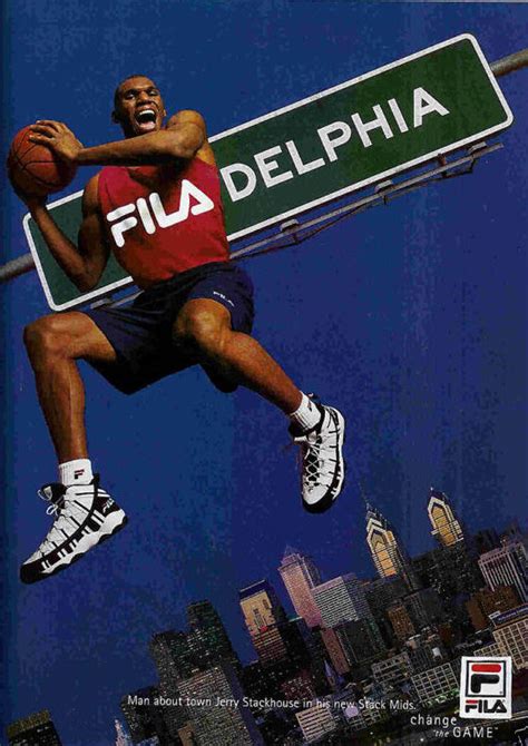 Jerry Stackhouse Wears Fila Stackhouse Sole Collector