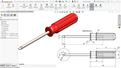 Solidworks Tutorial Assembly Of Screwdriver Youtube Solidworks