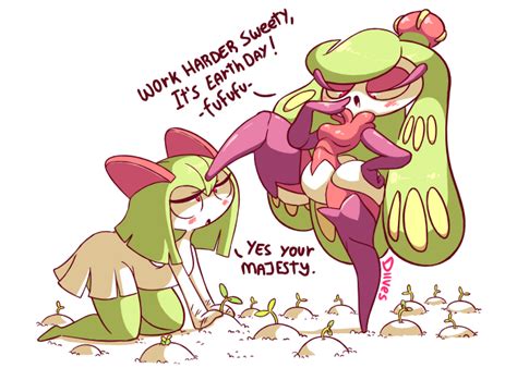 Tsareena And Kirlia Earth Day By Diives On Deviantart