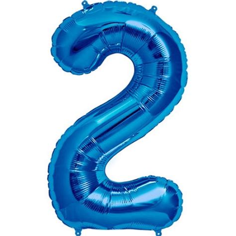 3486 Cm Blue Number Shaped Foil Balloons Northstar Balloons 1 Piece