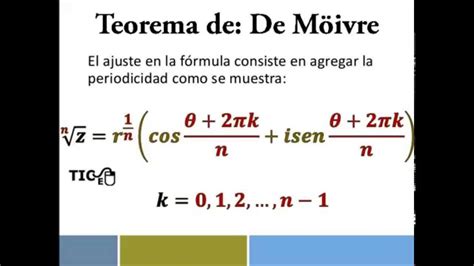 Potencias Y Raíces De Números Complejos Teorema De Moivre Youtube