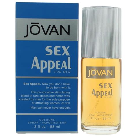 Sex Appeal Jovan By Coty 3 Oz Cologne Spray For Men Zoomtune