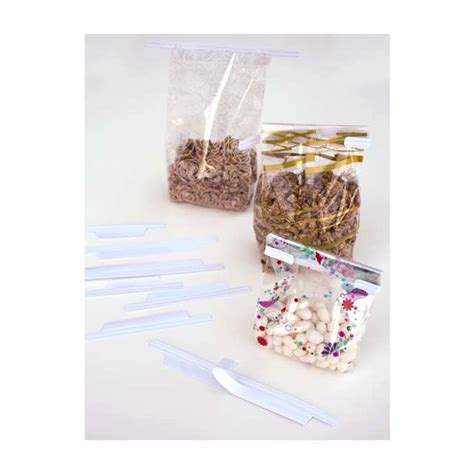 Buy tin tie bags of any variety here at mrtakeoutbags! Adhesive Tin Ties for 5 Inch Bags - Double Wire, White ...
