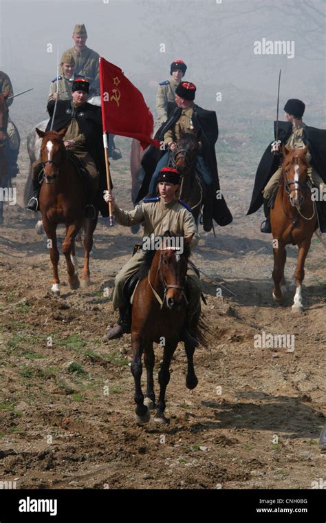 Soviet Cavalry Attacks Re Enactment Of The Battle For Orechov 1945