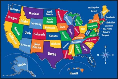 Kids United States Map