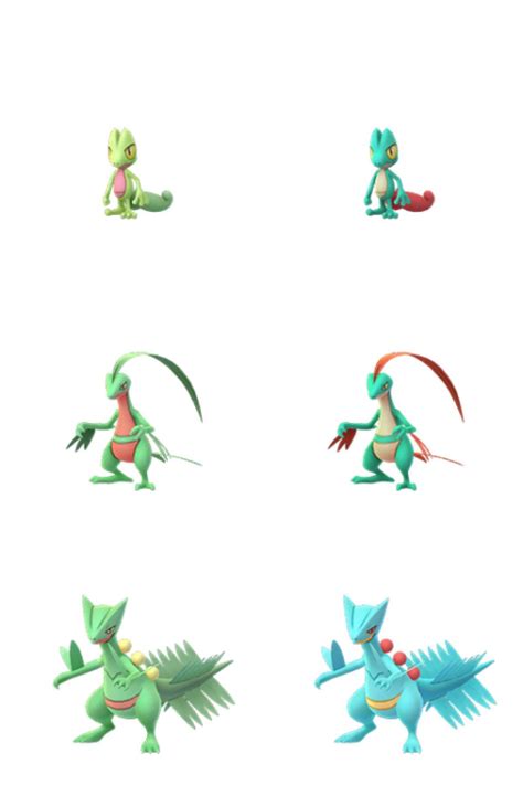 What is your opinion on this? Shiny Treecko family comparison : TheSilphRoad