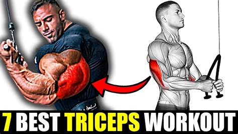 7 fastest effective triceps exercises youtube