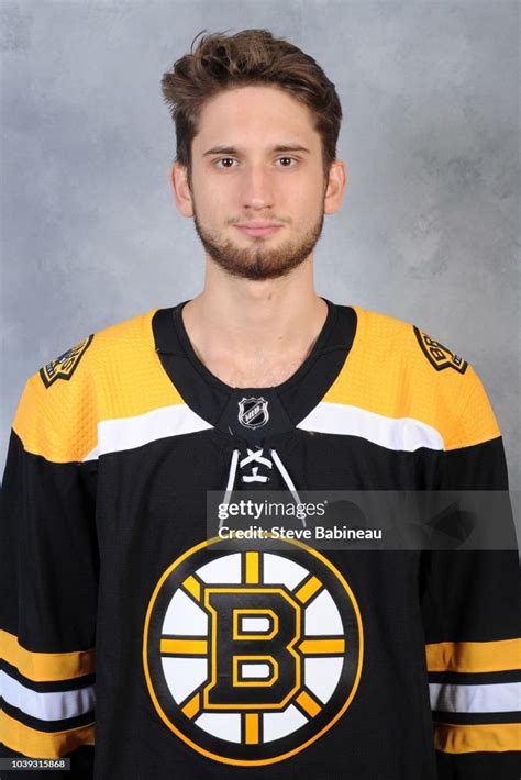Dan Vladar Of The Boston Bruins Poses For His Official Headshot For