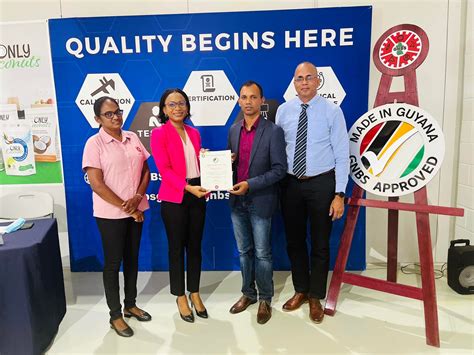 Gnbs Made In Guyana Certification Mark Enhances Consumer Confidence