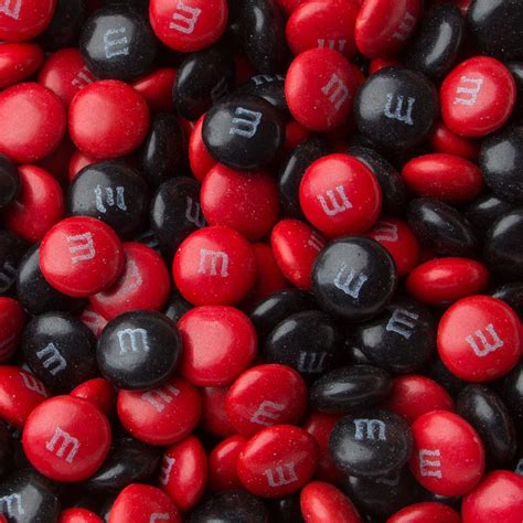 Black And Red Mandms Chocolate Candy Mandms Chocolate Candy Chocolate