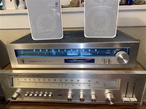 Vintage Silver Face Pioneer Tx 410 Amfm Stereo Tuner Made In Japan