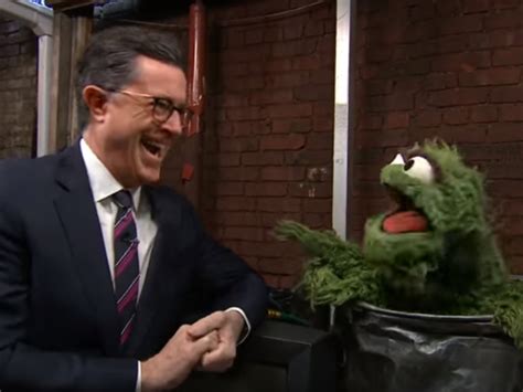 Stephen Colbert Sings Duet With Oscar The Grouch Watch Montclair Nj Patch