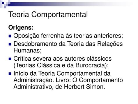 Você Sabe Qual é A Principal ênfase Da Teoria Comportamental