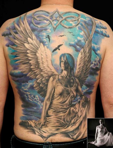 Guardian Angel Sleeve Tattoos Angel Tattoo For Men
