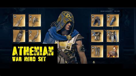 Assassins Creed Odyssey Athenian War Hero Set Youtube