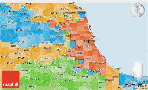 Political Shades 3d Map Of Zip Codes Starting With 606