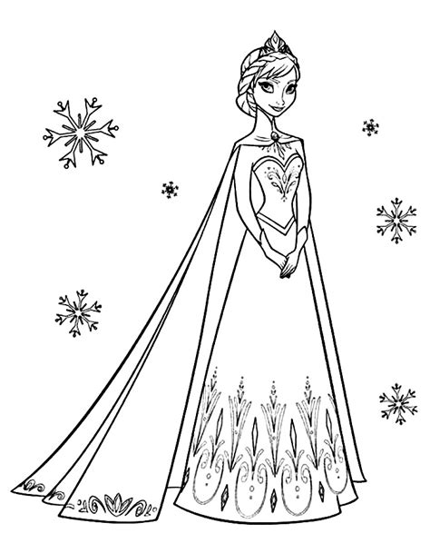 Princess Elsa Coloring Pages