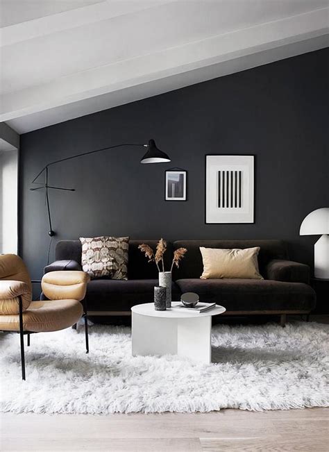 20 Dark Grey Walls Living Room