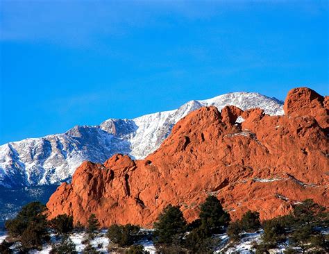 Pikes Peak Colorado Springs 14000ft Mountain — Colorado Springs