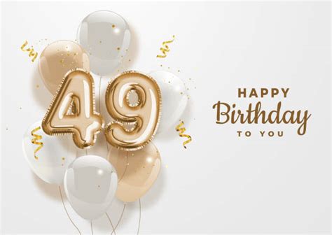 Happy 49th Birthday Pic Illustrations Royalty Free Vector Graphics