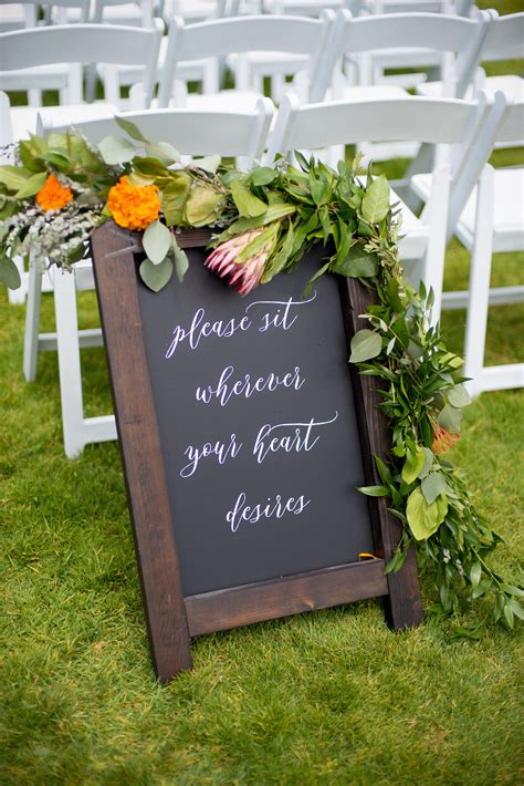 Diy Wedding Ceremony Sign Chalkboard Please Find Your Seat Sign
