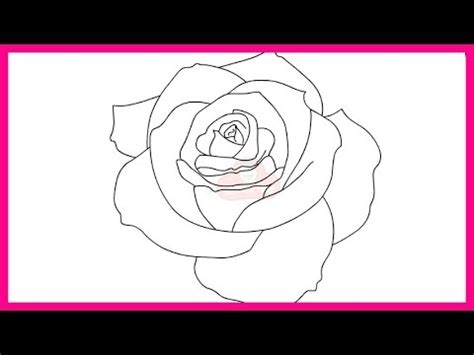 Coloring supplies if you want to color in your picture; How to draw a rose step by step for beginners - YouTube