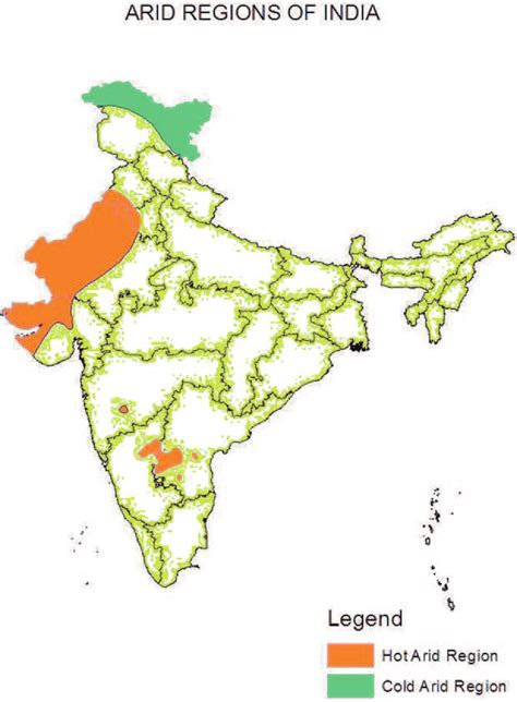 Hot And Cold Arid Regions In India Download Scientific Diagram