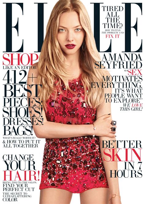 Amanda Seyfried Elle Magazine August 2013 Issue • Celebmafia