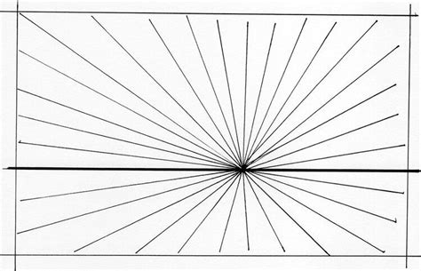 Simple One Point Perspective Layout With Horizon Vp And Convergence