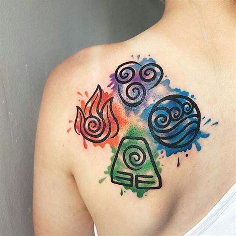 The Four Elements Tatt Atla Avatar Tattoo Elements Tattoo Four