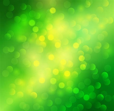 Green Bokeh Abstract Light Background Vector Free Vector