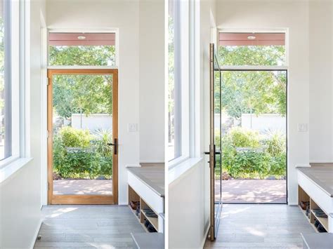 A Sunken Entry Brings The Front Door Close To The Street Modern