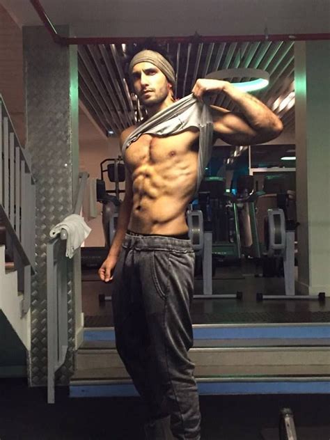 Shirtless Bollywood Men Ranveer Singh Shirtless At The Gym Is A Thing