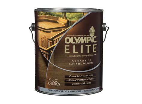 Olympic Elite Advanced Stain Sealant In One Semi Transparent Wood