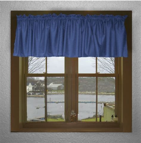 Has been added to your cart. Solid Royal Blue Color Valance In Many Lengths - Custom Size