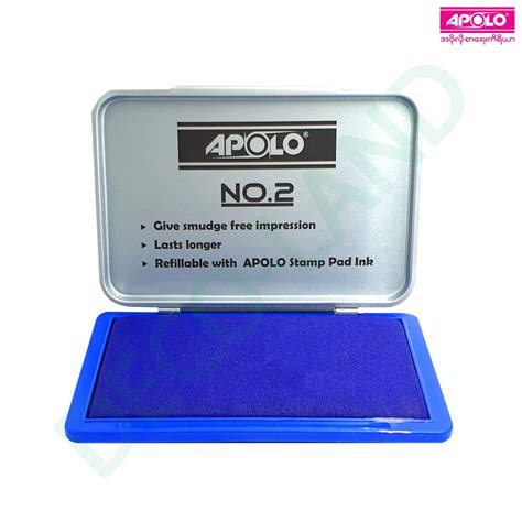 Apolo Stamp Ink Pad Apolo Stationery Myanmar