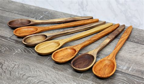 Wooden Spoon, Premium Collection Spoons, Two Toned Walnut, Chestnut, or 