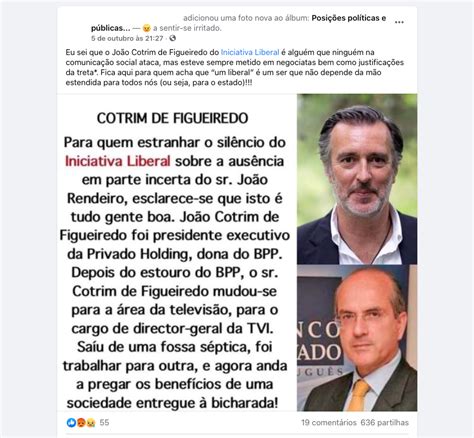 Cotrim De Figueiredo Foi Presidente Executivo Da Sociedade Que Detinha O Banco Privado Português