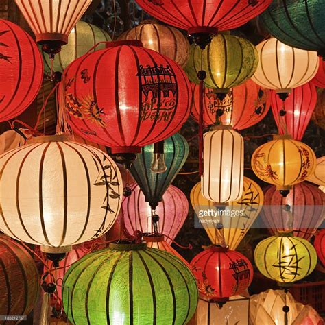 Asian Traditional Silk Hanging Lanterns Lanterns In Hoi An Hoi An Is