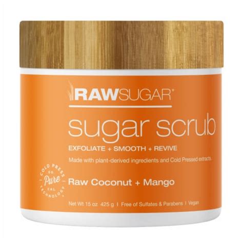 Raw Sugar Living Raw Coconut Mango Sugar Scrub 15 Oz Fred Meyer