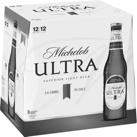 Michelob Ultra Beer 12 Pack Bottles 144 Fl Oz
