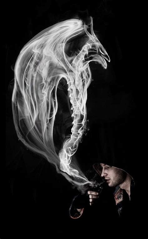 Smoke Dragon On Behance By Kseniya Apr Dragon Artwork Smoke Art