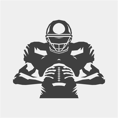 Football Player Back Silhouette Svg