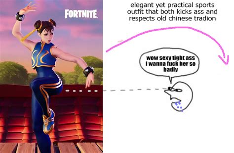 Internets Reaction To Chun Lis Fornite Outfit Chun Li Know Your Meme