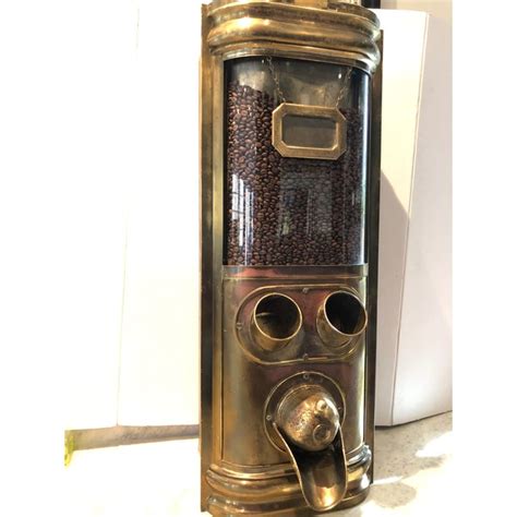 Antique French Commercial Coffee Bean Dispenser In Brass Chairish